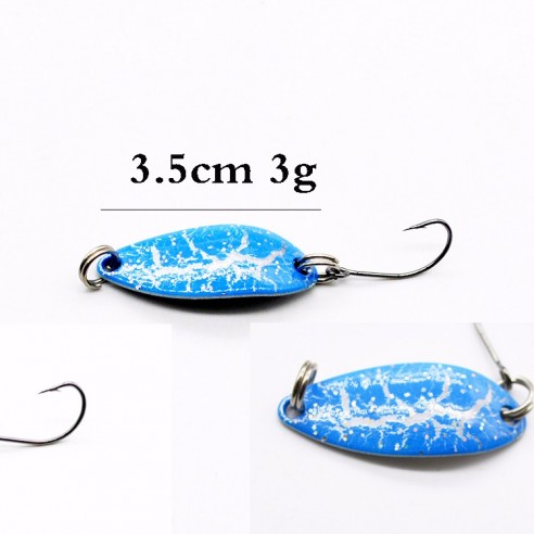 Kit 5 Ondulanti Con Piuma Per Pesca - Traina Mare, Spinning, Aspio, Luccio, Trota